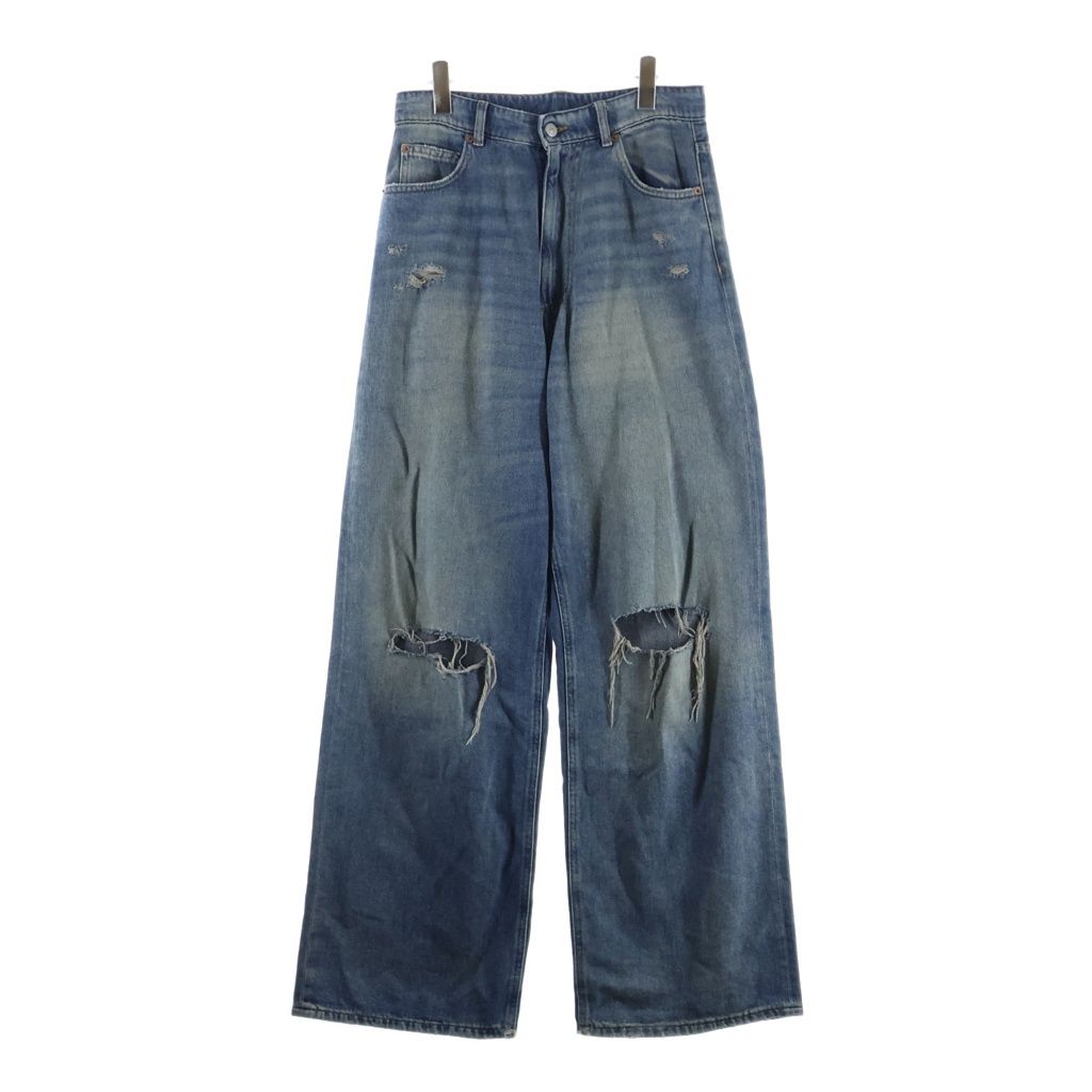 DIESEL ディーゼル D-SIRE-W リラックスフィット ワイド デニムパンツ インディゴ A19262 DIESEL (ディーゼル) D-SIRE-W リラックスフィット ワイド デニム