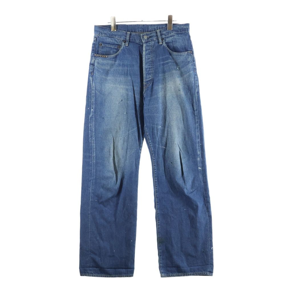 HYSTERIC GLAMOUR (ヒステリックグラマー) 25SS WAP加工 ペイント バギーストレートデニムパンツ インディゴ 02251AP52