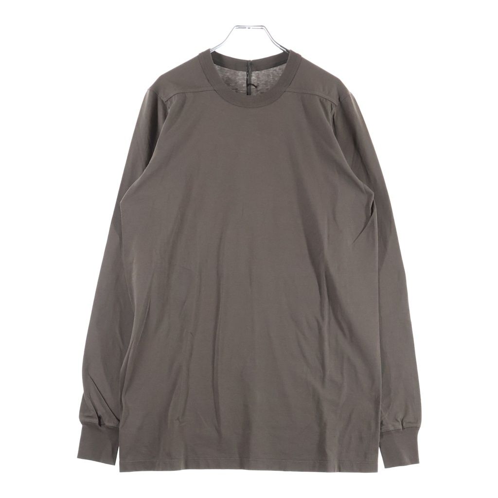 Rick Owens (リックオウエンス) 23AW LEVEL LS T レベル クルーネック 長袖Tシャツ カットソー チャコールグレー RU02C7266-JA