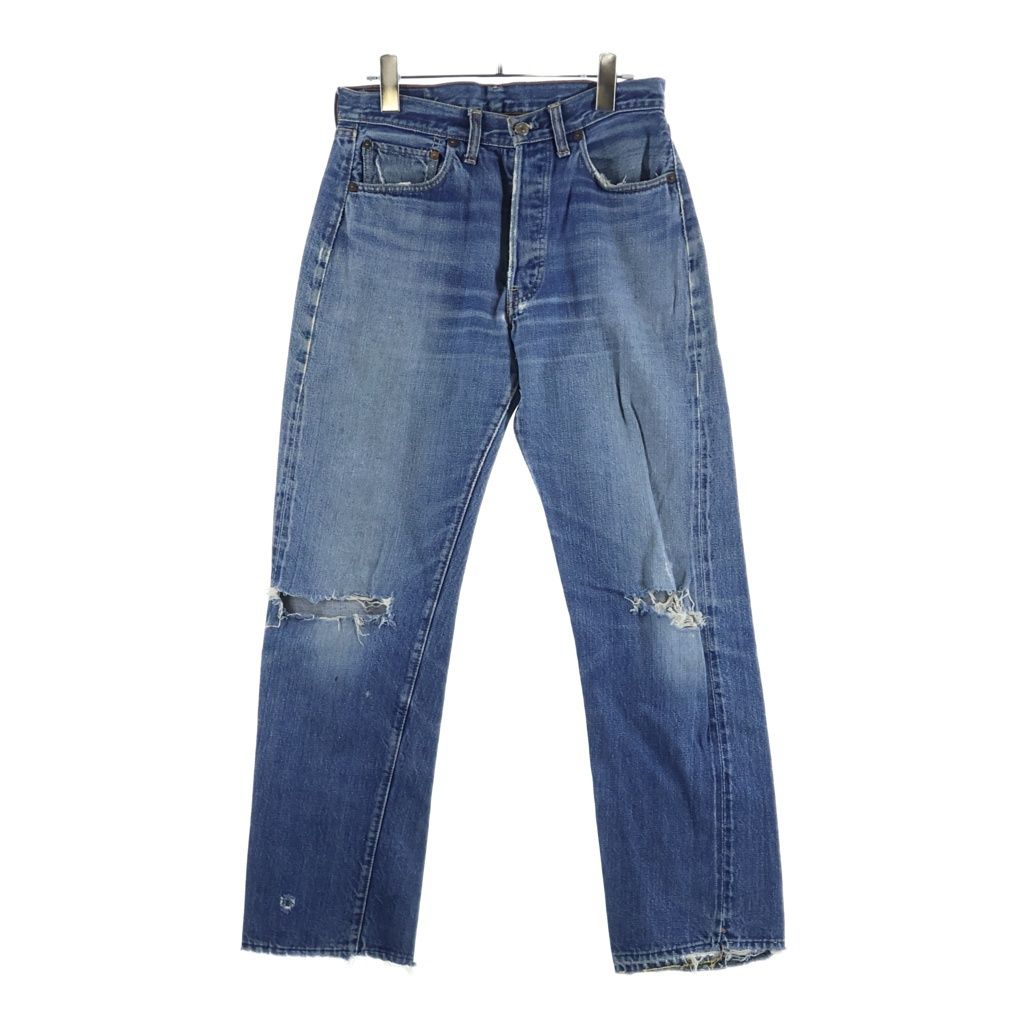 Levi's (リーバイス) 70s VINTAGE 501 BIG E後期 ボタン裏 6 USA製 ボタンフライストレートデニムパンツ インディゴ