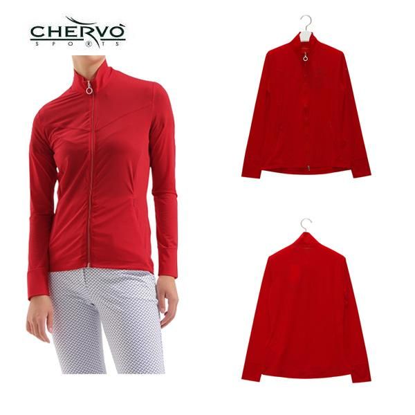訳あり シェルボ CHERVO レディース 春夏 吸水速乾 ストレッチ フルジップ軽量ブルゾン サイズ40 032-58410-ch-b-40a