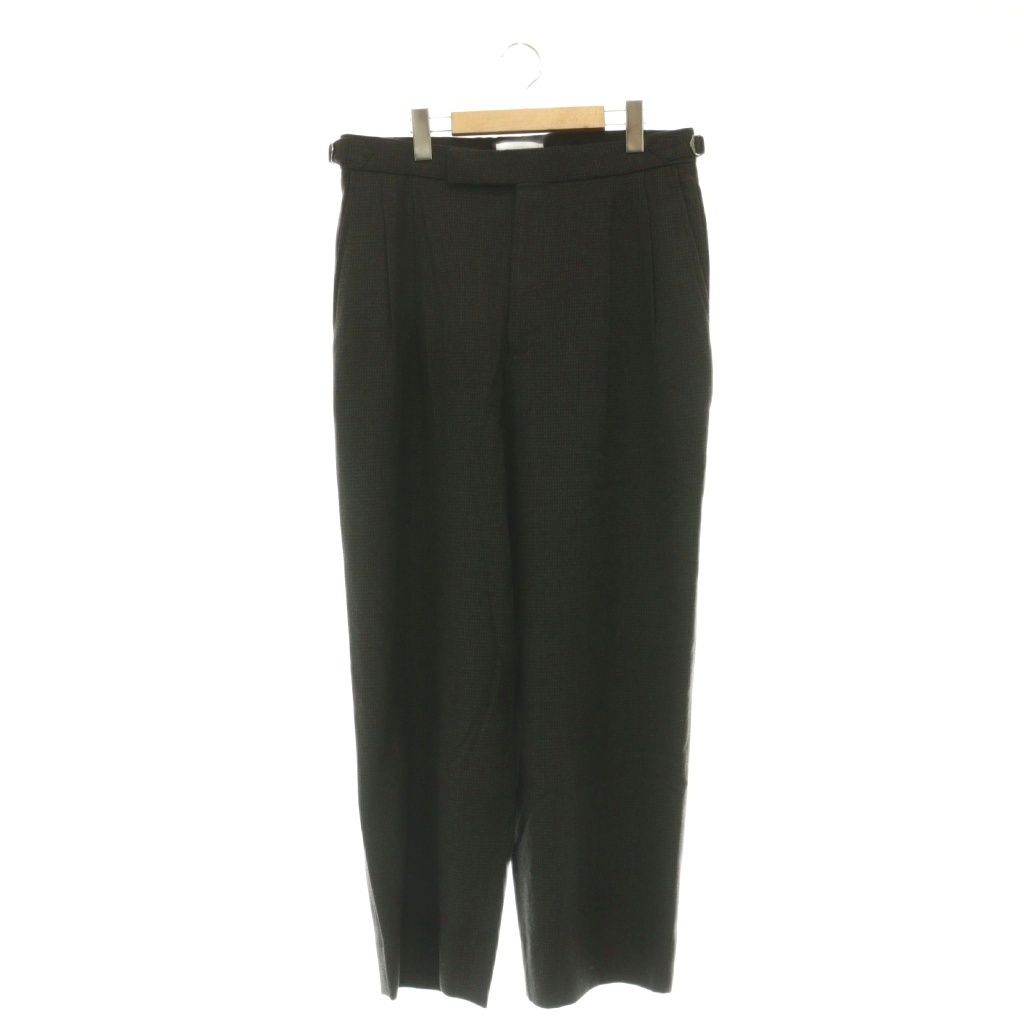 マーカ marka 24AW OFFICER PANTS 2TUCK WIDE ウール パンツ ワイド 2 チャコール M24C10PT01C /CX ■OS ■AD