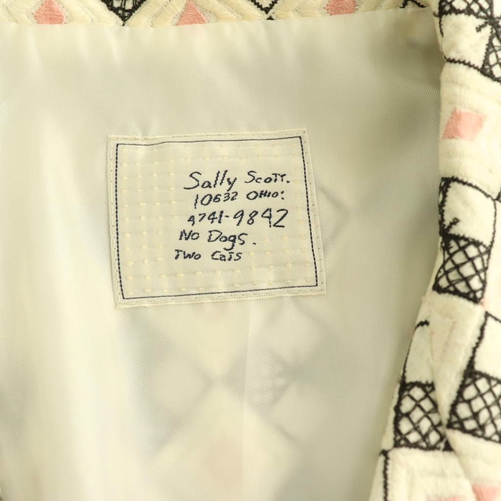 サリースコット Sally Scott 総柄刺繍コート ロング 総裏地 11AR