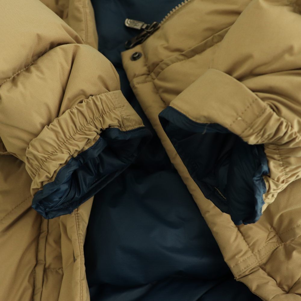 THE NORTH FACE ダウンジャケット Mサイズ ベージュ/ネイビー ザノースフェイス THE NORTH FACE キャンプシエラショートダウン