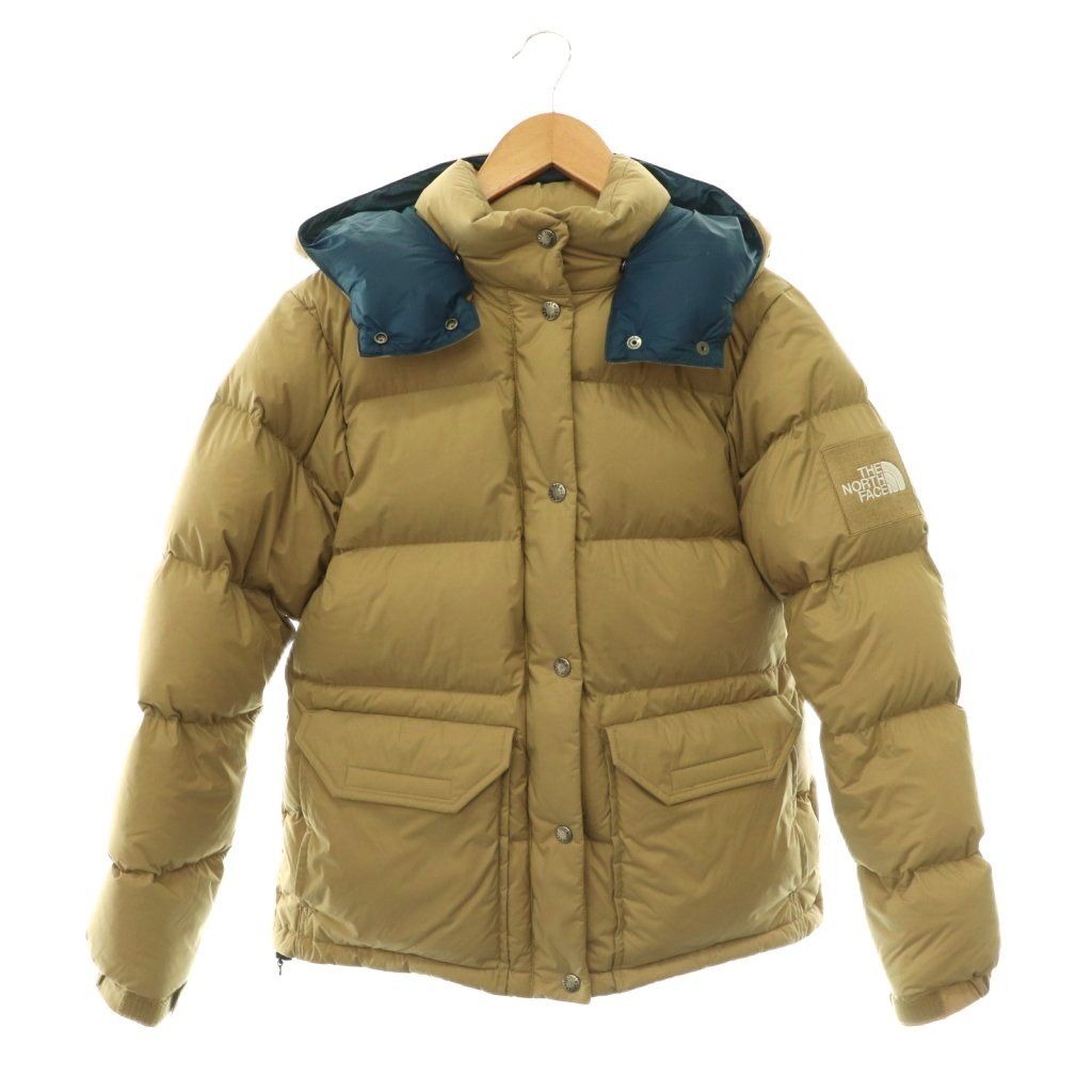 THE NORTH FACE ダウンジャケット Mサイズ ベージュ/ネイビー ザノースフェイス THE NORTH FACE キャンプシエラショートダウン