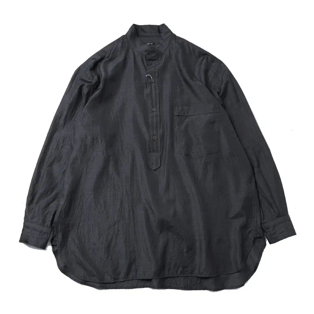 24ss comoli (コモリ) ウール シルク プルオーバー シャツ 3