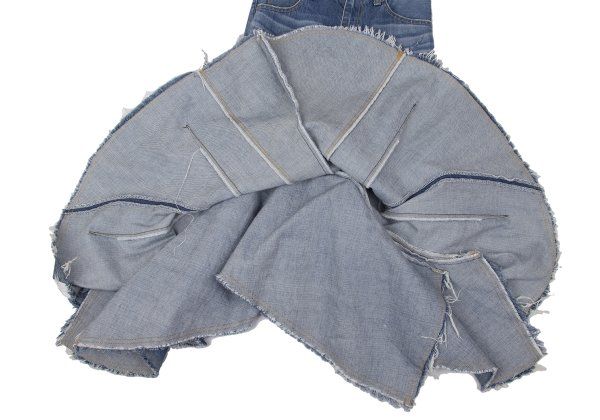 ジュンヤワタナベ コムデギャルソンJUNYA WATANABE COMME des GARCONS 再構築デニムスカート インディゴM位