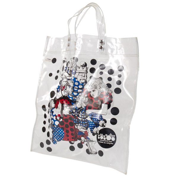 コムデギャルソンCOMME des GARCONS 2013Xmas企画アリスインワンダーランドプリントPVCバッグ クリア