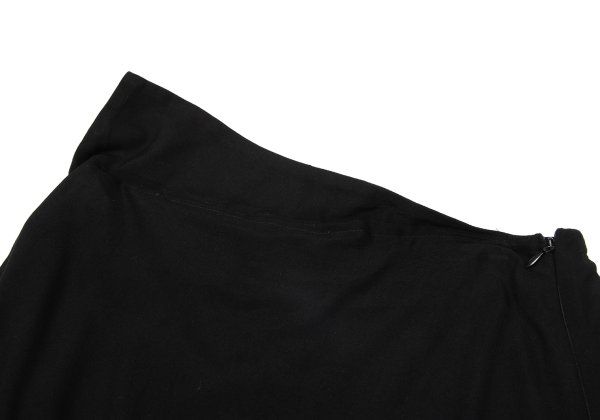 ヨウジヤマモト ノアールYohji Yamamoto NOIR レーヨンドレープスカート 黒1