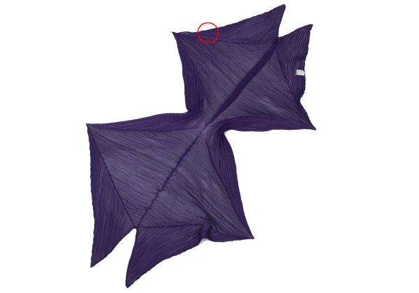 プリーツプリーズPLEATS PLEASE プリーツストール 紫