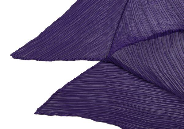 プリーツプリーズPLEATS PLEASE プリーツストール 紫