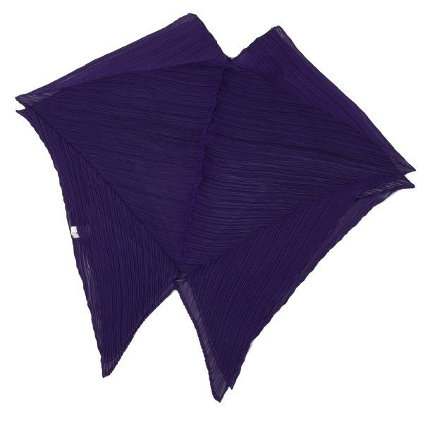 プリーツプリーズPLEATS PLEASE プリーツストール 紫