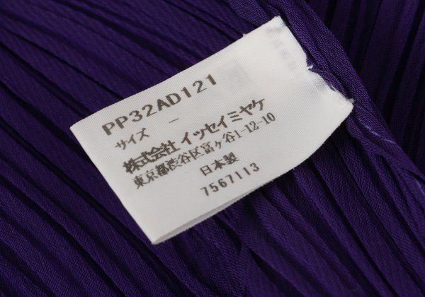 プリーツプリーズPLEATS PLEASE プリーツストール 紫