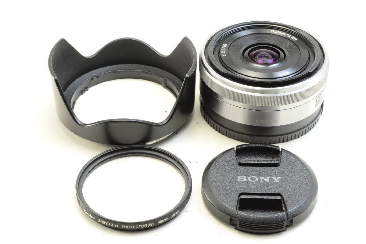 良品】SONY E 16mm F2.8 SEL16F28 / フード付 - メルカリ