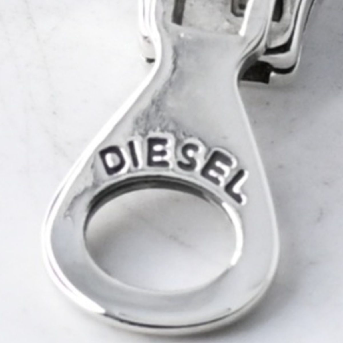 研磨済】DIESEL ディーゼル SV925 ジッパー ファスナーモチーフ ボディ