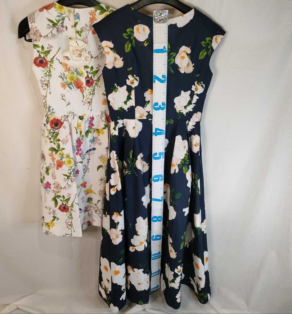 Chesty チェスティ ワンピース 2点セット 花柄 鳥柄 ロングワンピース フレアワンピース SIZE1 レディース フェミニン フラワープリント 美品