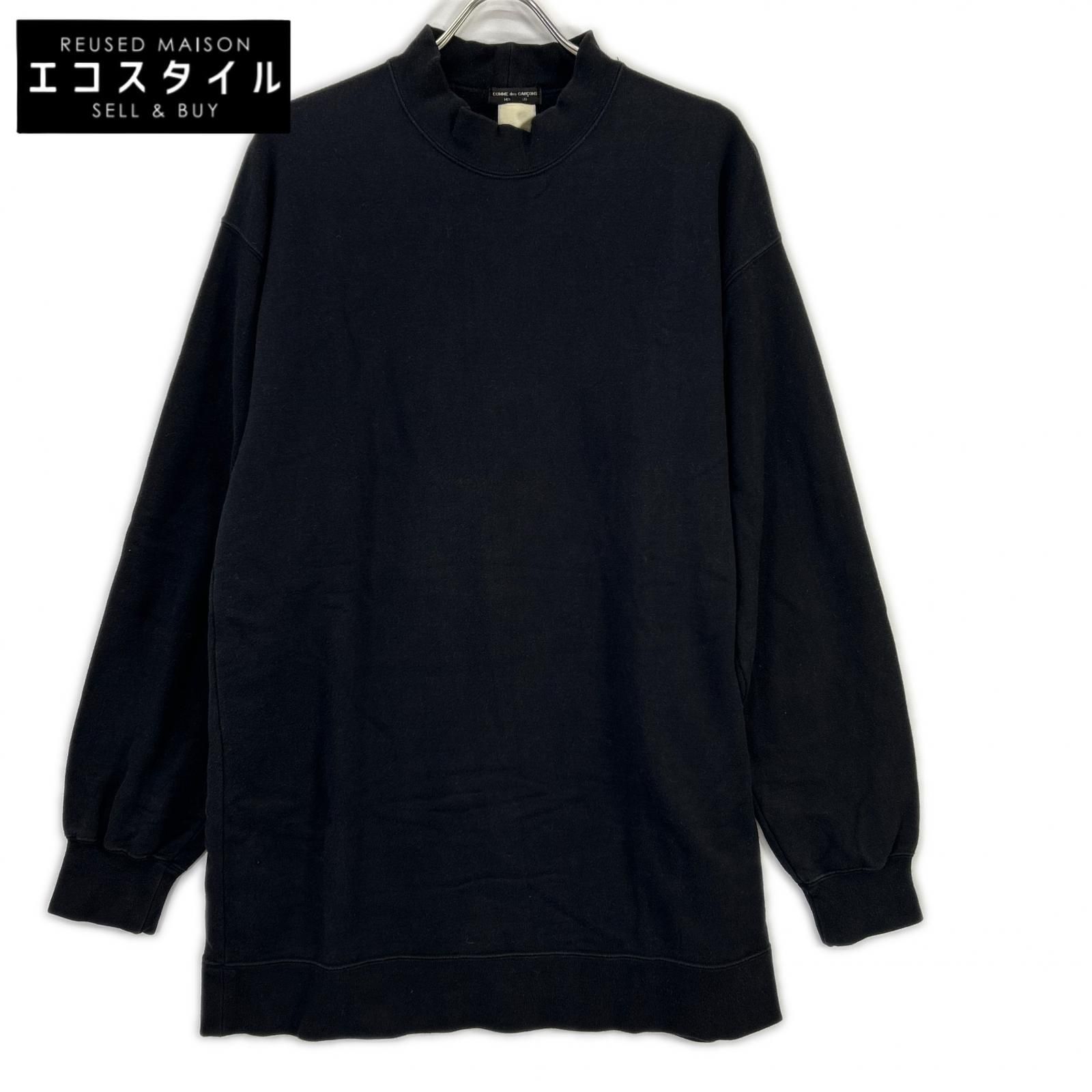 COMMEdesGARCONS HOMME PLUS コムデギャルソンオムプリュス ブラック ハイネックスウェット トップス