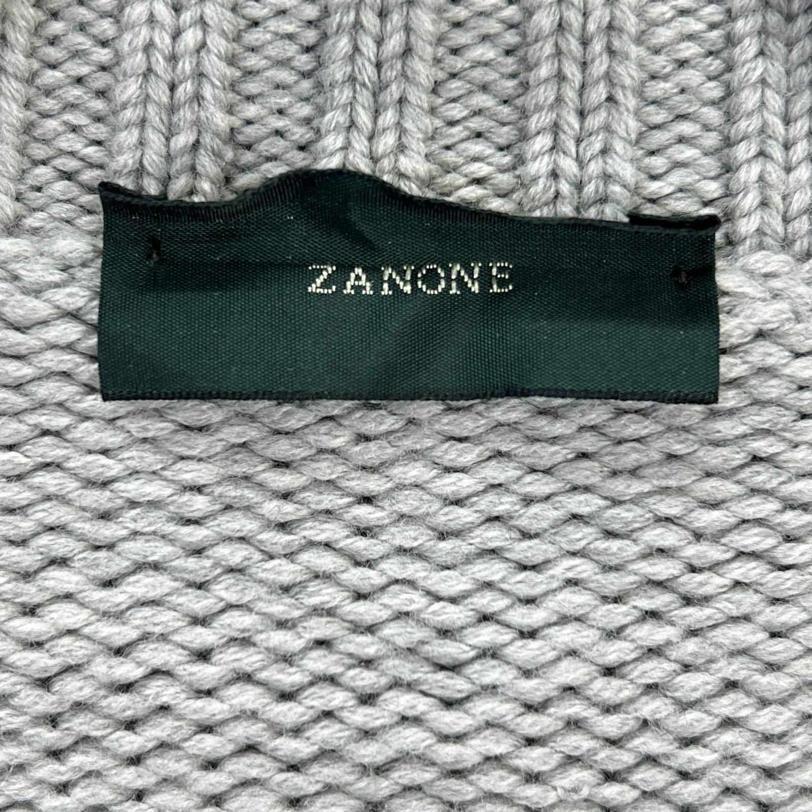 ZANONE ザノーネ グレー ウール カーディガン