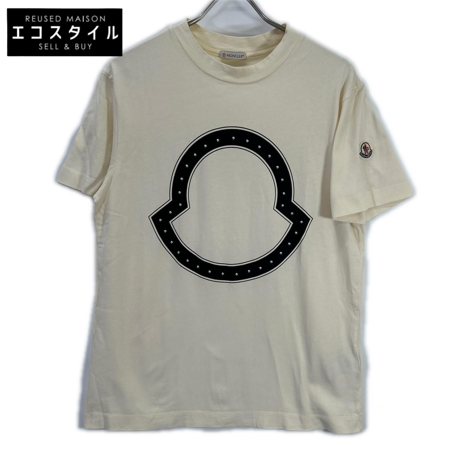 MONCLER　モンクレール　21年製 アイボリー スタッズTシャツ　X S
