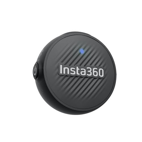 Insta360 Mic Air トランスミッター ピンマイク ワイヤレスマイク 7.9g超軽量 ノイズキャンセリング搭載 Insta360 X5/X4/X4 Air/Ace Pro 2用 外付けマイク Vlog撮影 ライブ配信 録音 国内発 8e790fd6