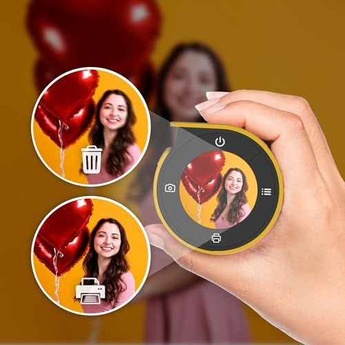 コダック KODAK Memo Shot ERA トイインスタントデジタルカメラ、ラベルプリンター (ホワイト, カメラ本体＋1ロール) 国内発送
