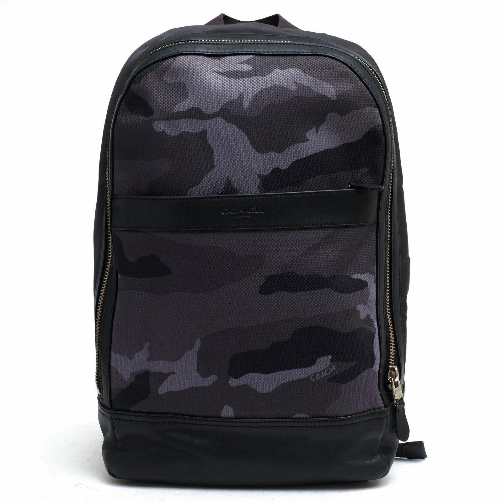 コーチ/COACH リュック バッグ バックパック メンズ 男性 男性用 ナイロン レザー 革 本革 グレー 灰色 F11252 Charles Slim Backpack With Camo Print チャールズ スリムバックパック ノートPC収納可 迷