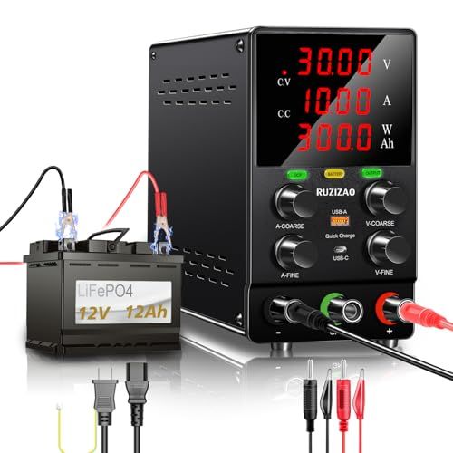 安定化電源 30V 10A 300W 実験室用直流電源 バッテリー充電用 可変調節可能 スイッチング電源 調節式バッテリー充電ボタン 過電流保護機能 出力スイッチkk 736807e8