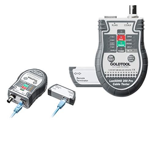 サンワダイレクト LANテスター RJ-45 / 複合同軸ケーブル 親機・子機脱着可 LED表示 ベルト固定クリップ 500-LANTST2kk 8732b85f