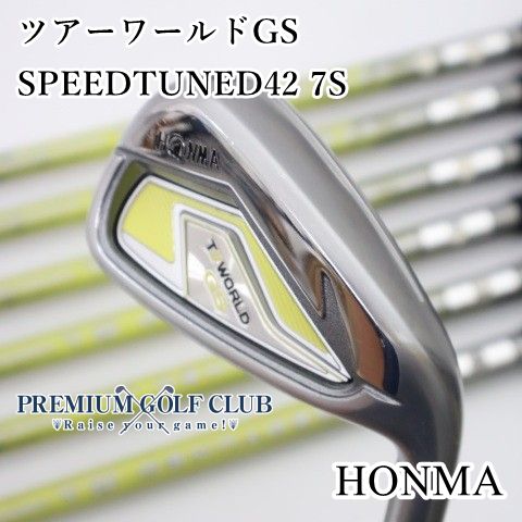 【中古】 レディース ホンマ ツアーワールド GS アイアン SPEEDTUNED42（L） 7本（6-11.S） [2645]