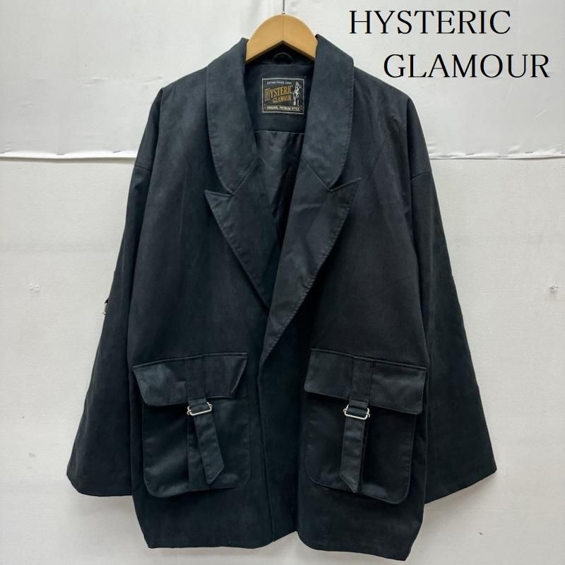 ヒステリックグラマー ピークドラペル ビッグ ジャケット スエード テーラード 01183AB10 メンズ FREE ISItems【USED】【古着】【中古】50160776