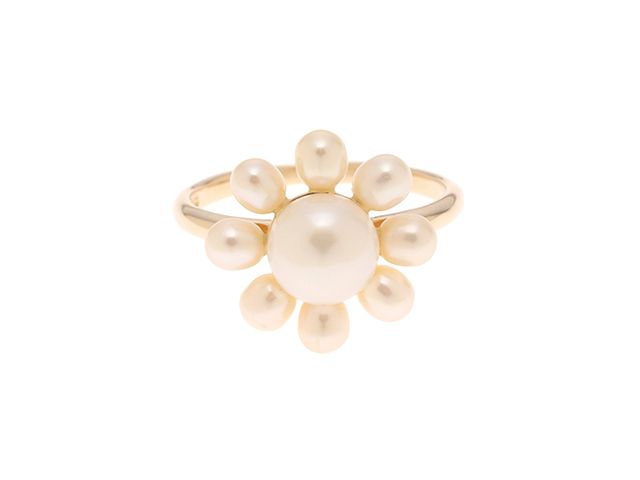 JEWELRY ジュエリー ジュエリー K18/P/約2.7g/約12号　【205】 貴金属･宝石 リング・指輪 K18イエローゴールド K18YG/パール 12号 イエロー レディース【中古】