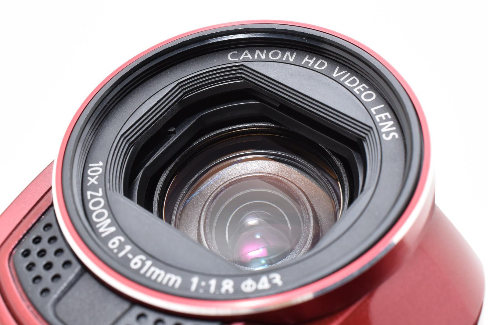 外観美品・完動品】Canon iVIS HF M52 レッド 32GB内蔵 Wi-Fi デジタル