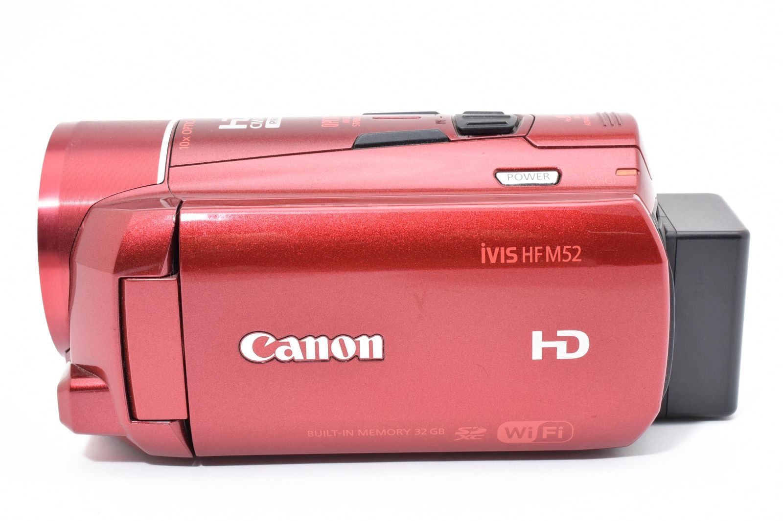 外観美品・完動品】Canon iVIS HF M52 レッド 32GB内蔵 Wi-Fi デジタル