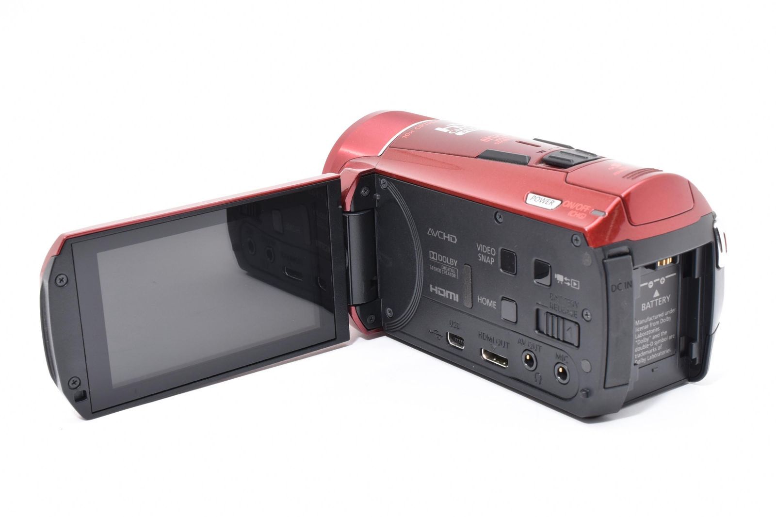 外観美品・完動品】Canon iVIS HF M52 レッド 32GB内蔵 Wi-Fi デジタル