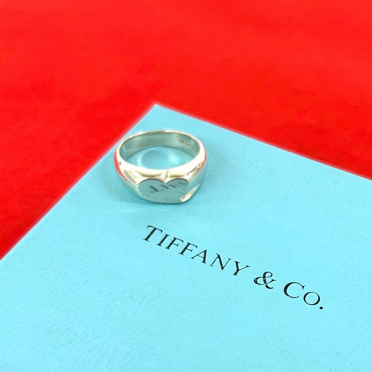 Tiffany & Co. フルハートリング　9号　ヴィンテージ 極 美品 TIFFANY&Co. ティファニー ヴィンテージ ハート リング