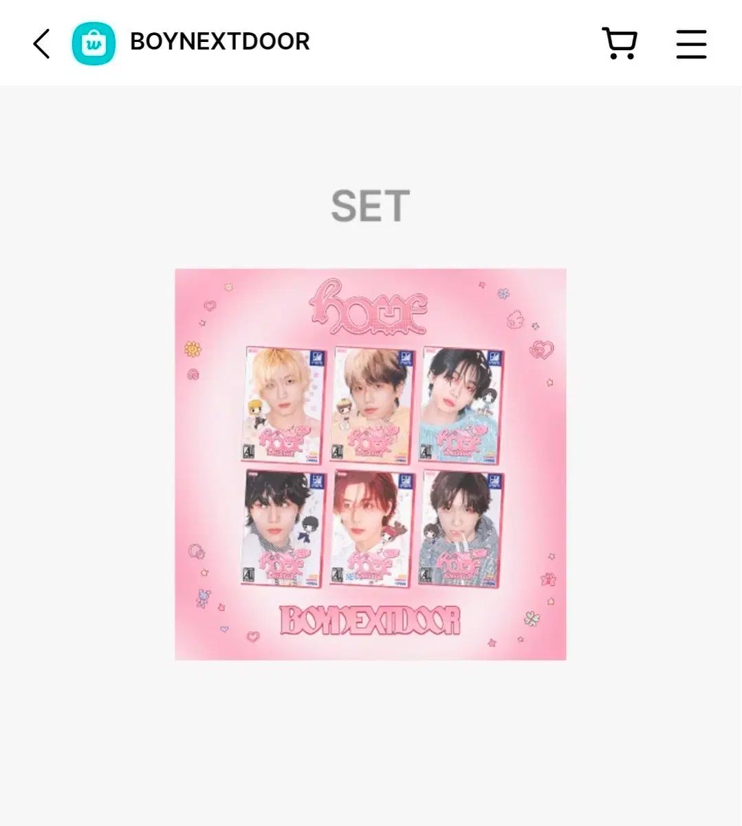 BOYNEXTDOOR イハン イメージピケット セット BOYNEXTDOOR イハン