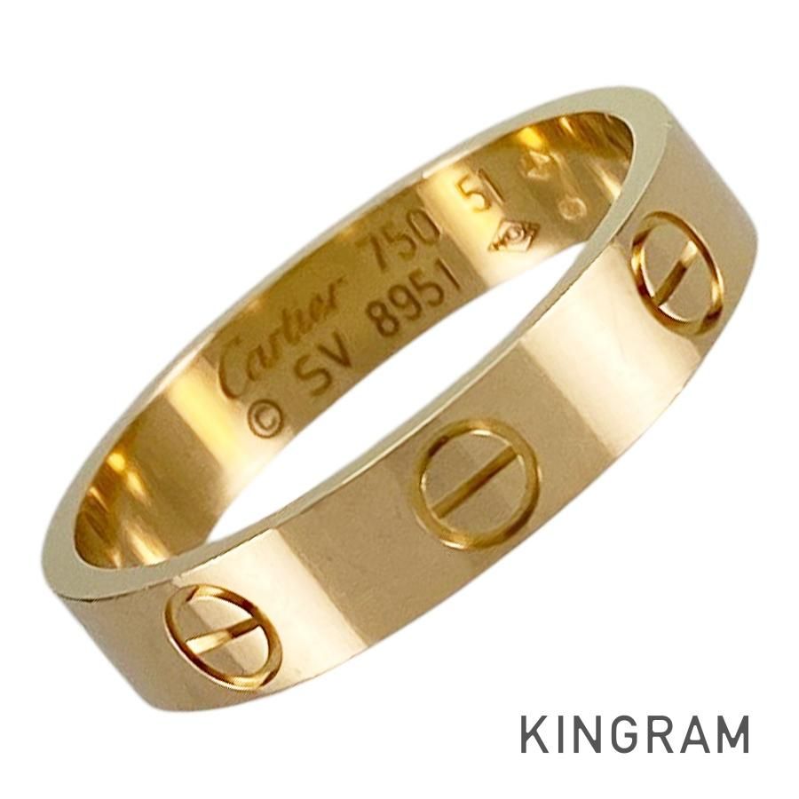カルティエ Cartier ミニラブ K18YG 11号(51) リング sss【中古