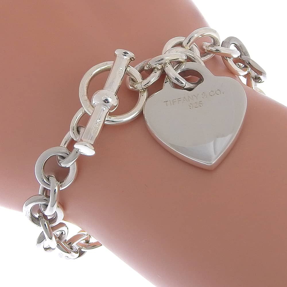 【TIFFANY&Co.】ティファニー リターントゥティファニー ハートタグ トグル シルバー925 レディース 32.7g ブレスレット