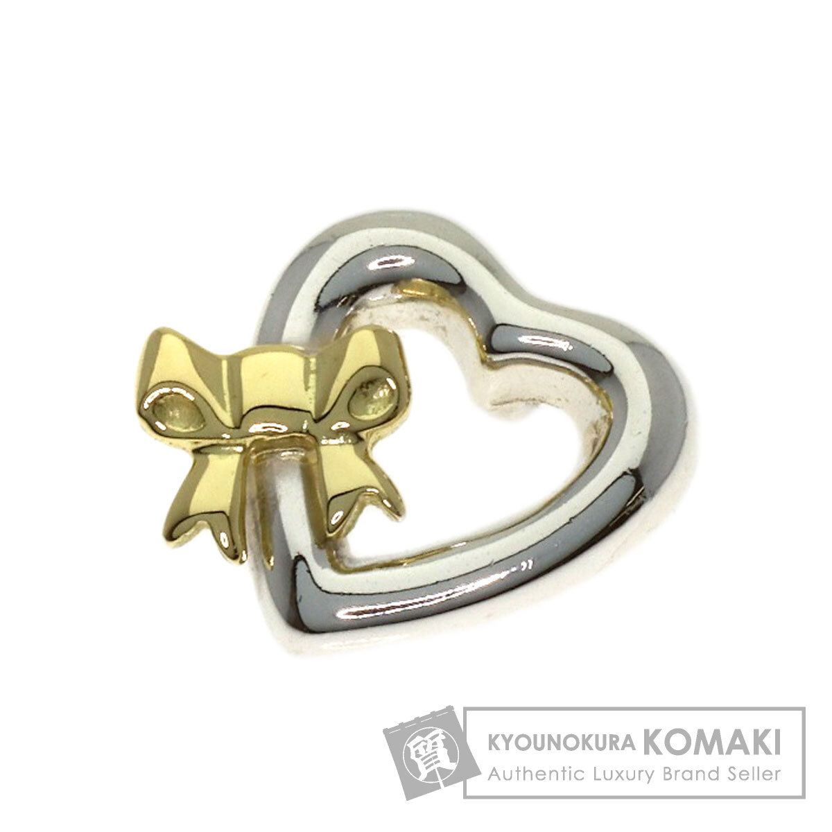 TIFFANY&Co. ティファニー ハートリボン ペンダントトップ SV K18YG レディース [中古]