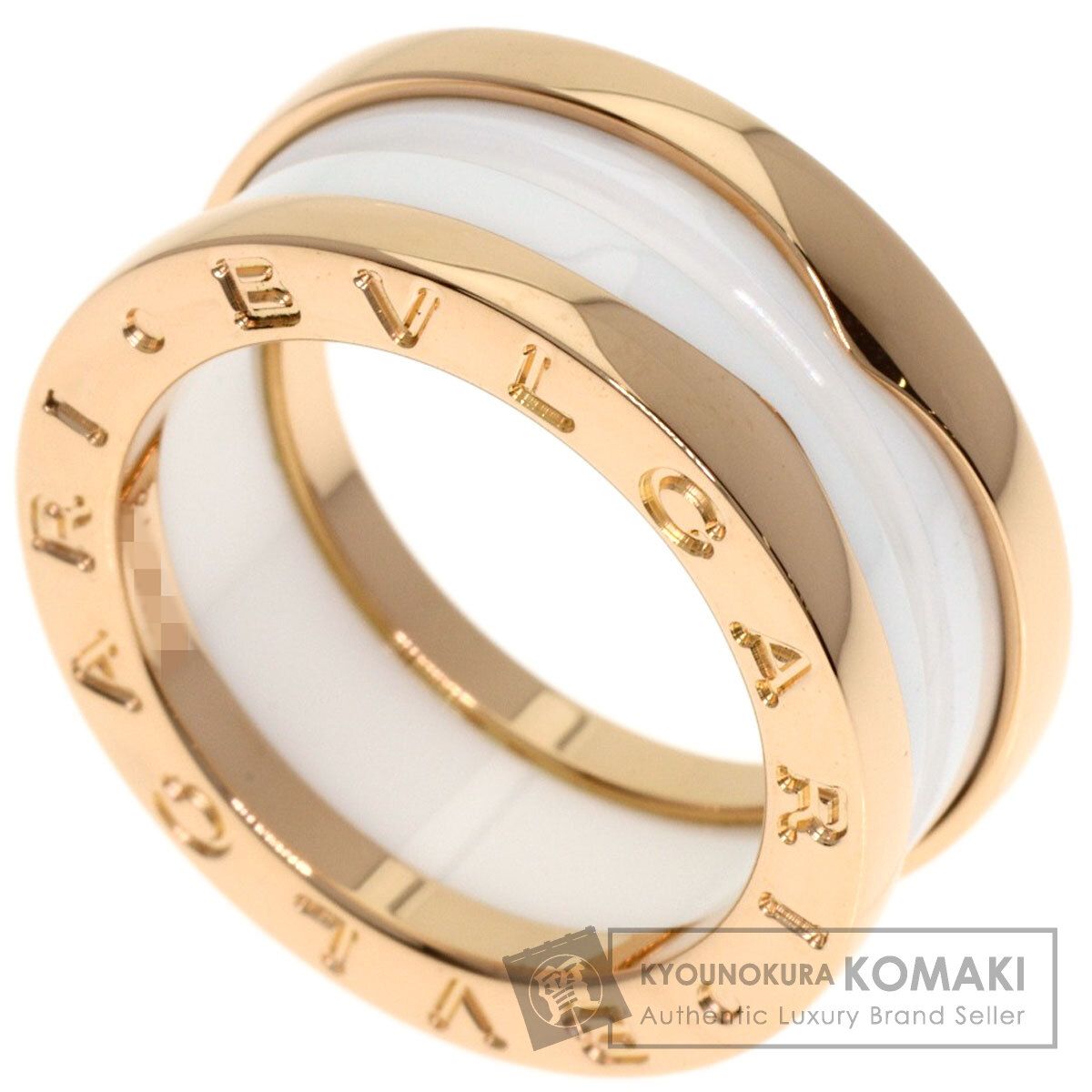 □BVLGARI ビーゼロワン リング 指輪 8号 18K ホワイトゴールド