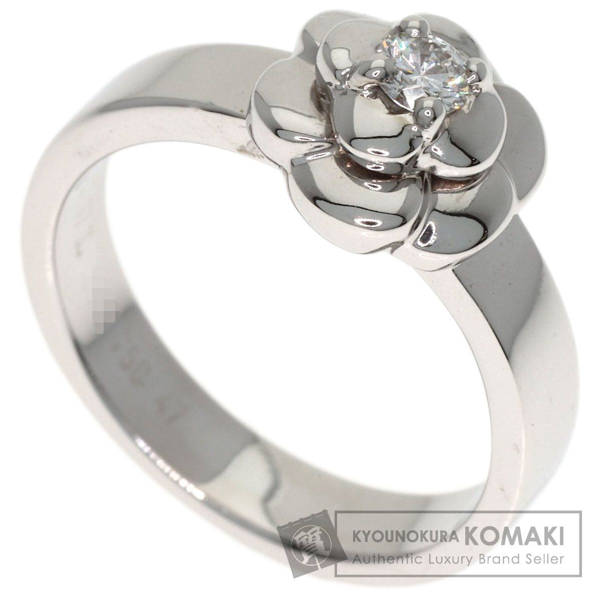 CHANEL シャネル カメリア ダイヤモンド #47 リング・指輪 K18WG レディース [中古]