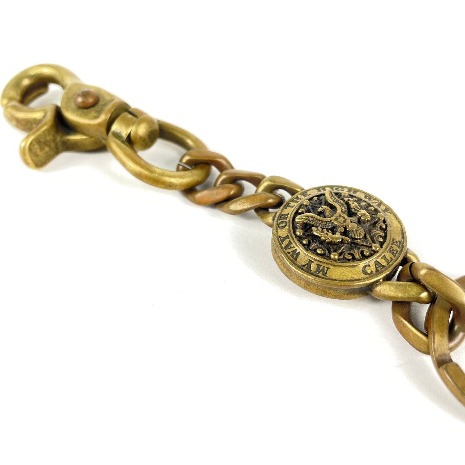 CALEE キャリー BRASS CONCHO KEY RING ブラス コンチョ キーリング