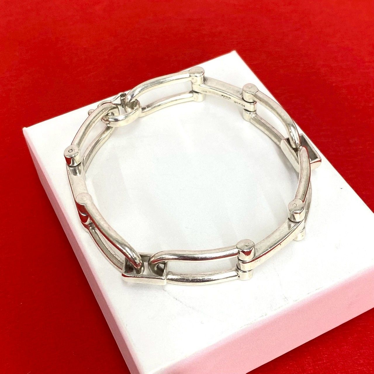 極 美品 GUCCI グッチ ヴィンテージ ホースビット トム・フォード期 ブレスレット シルバー925 アクセサリー メンズ シルバー 74182