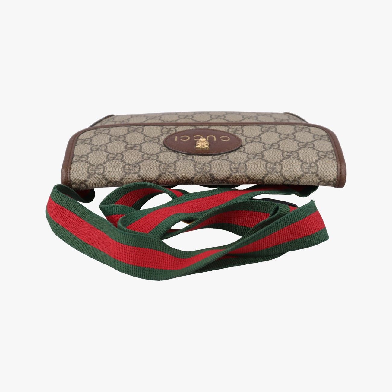 グッチGucciネオ ヴィンテージ GGスプリーム ブラウン PVCコーティング 