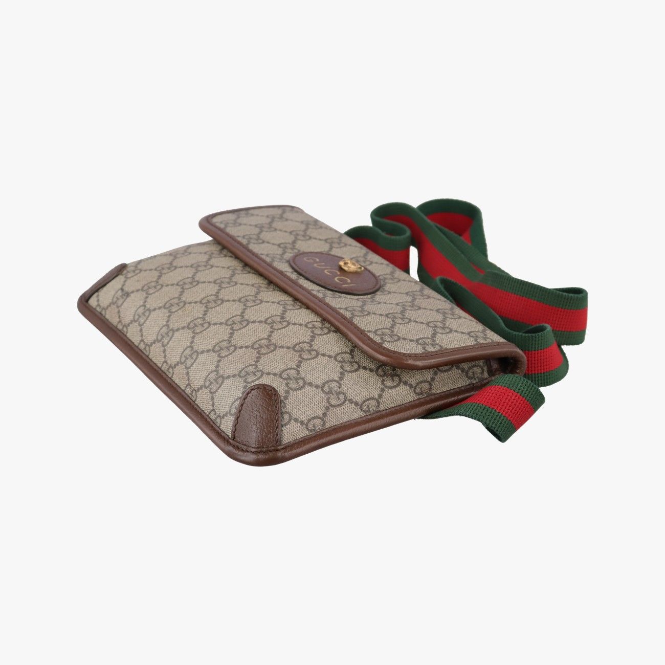 グッチGucciネオ ヴィンテージ GGスプリーム ブラウン PVCコーティング 