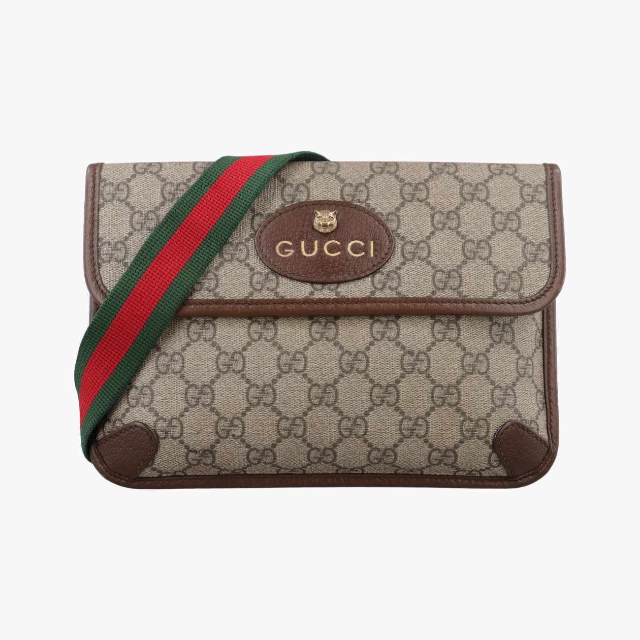 グッチGucciネオ ヴィンテージ GGスプリーム ブラウン PVCコーティングキャンバス×レザー 493930 H030165709