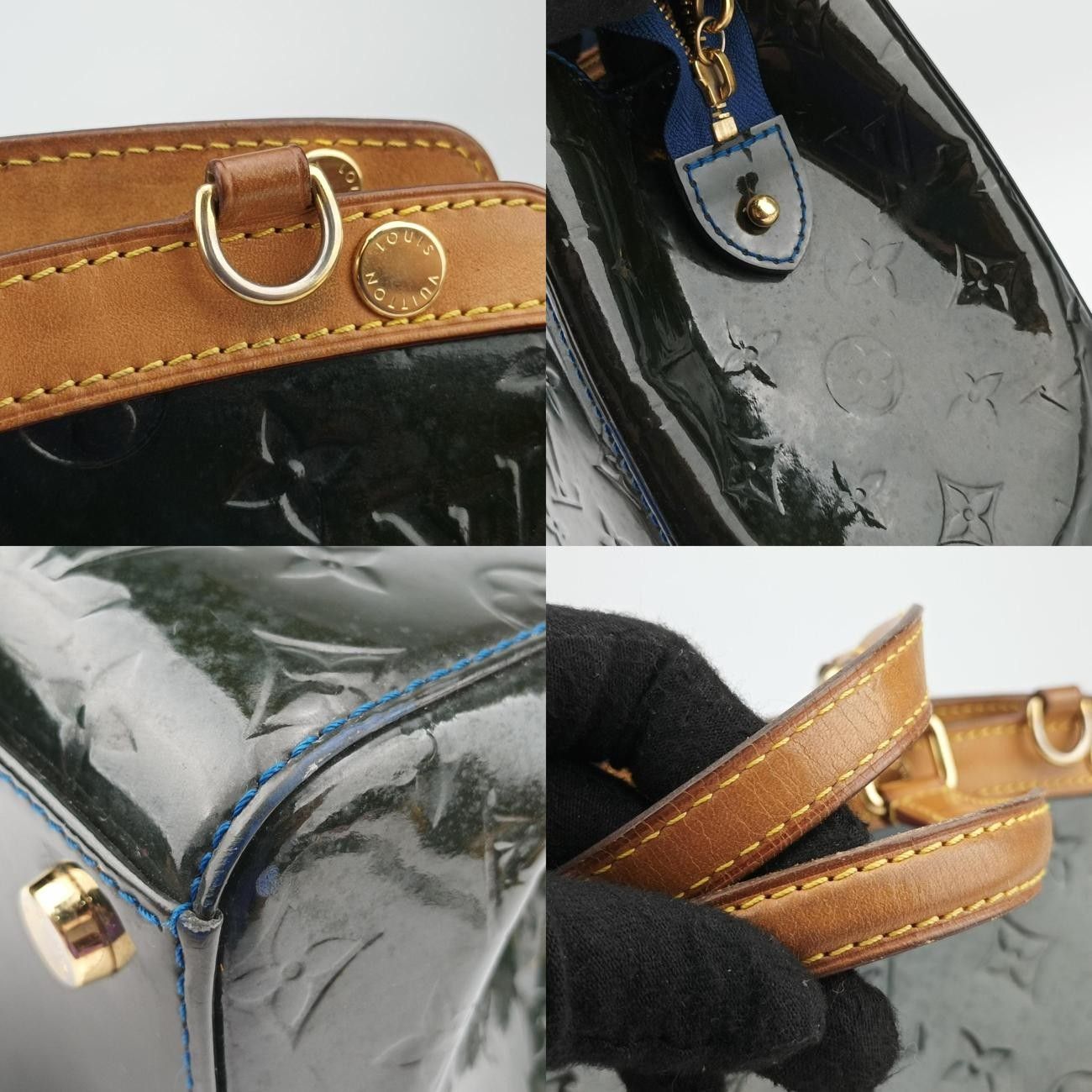 ルイヴィトンLouis VuittonブレアMM グランブルー ヴェルニ M90054 
