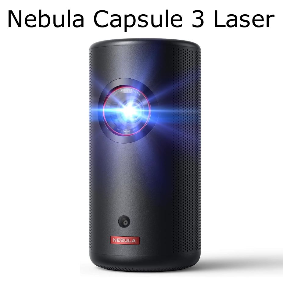 新品未開封　Anker Nebula Capsule 3 Laser レーザー 小型 Google TV搭載 モバイル プロジェクター　ブラック