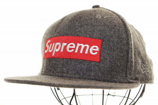 シュプリーム SUPREME × Loro Piana × NEW ERA 11AW BOXLOGO WOOL CAP
