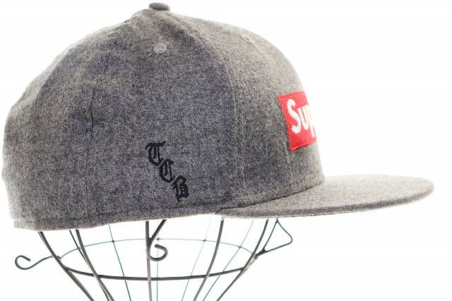 シュプリーム SUPREME × Loro Piana × NEW ERA 11AW BOXLOGO WOOL CAP 
